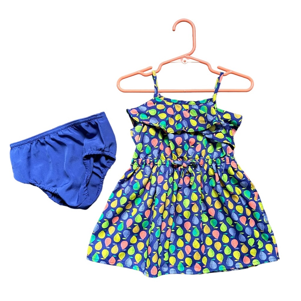 Cherokee girls Polkadot dress 18 months multicolor 2 piece set with bloomers